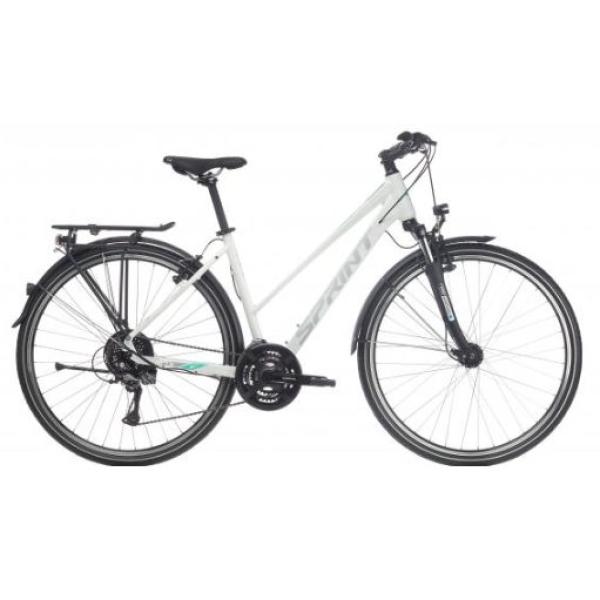 Дамски трекинг велосипед Sprint CROXER LADY VBR 28 Бял гланц/сиво-резеда